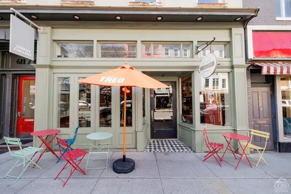 a group of people sitting in a room