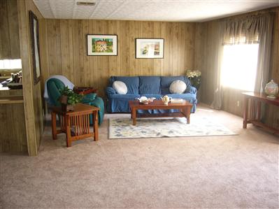 188 Rancho Verde Circle, Unit 188 Rohnert Park, CA 94928 - Photo 2 of 12 Spacious living room with new window coverings.