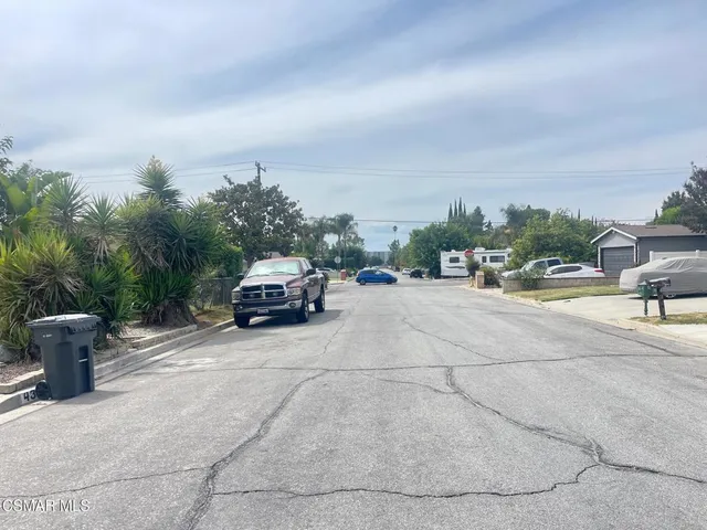 a car parked on the side of a street