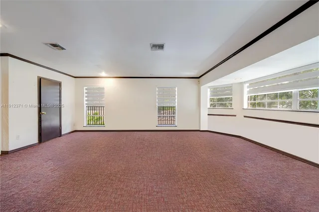 a view of a livingroom with a window