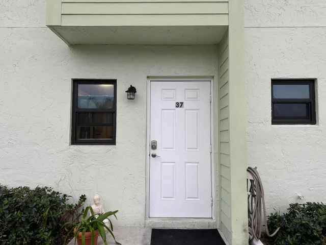 a view of front door of house