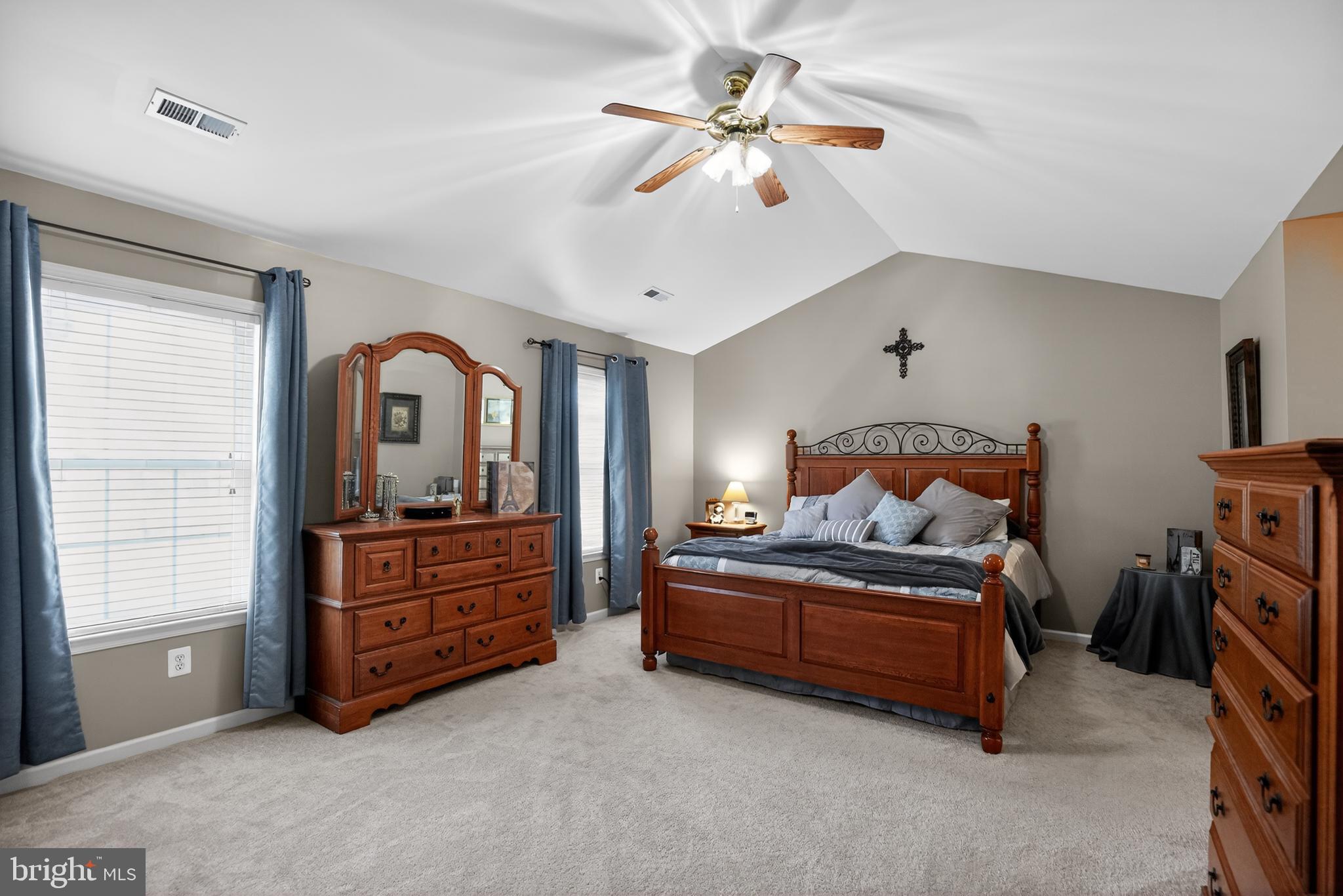 1810 Rudolph Lane Lusby, MD 20657 - Photo 18 of 40 Primary Bedroom w/vaulted ceilings