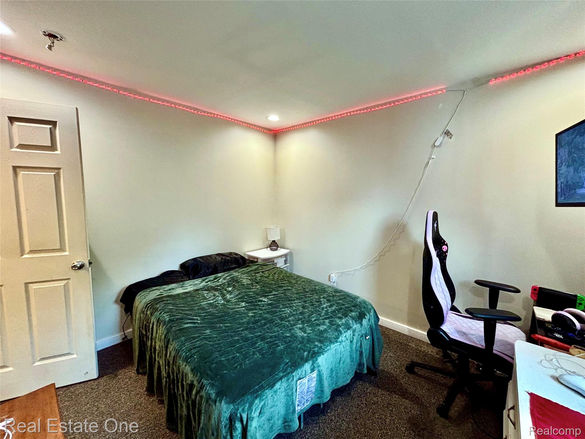 2034 O Brien Road Mayville, MI 48744 - Photo 13 of 24 Neutral wall paint, textured carpeting, and a flush-mount overhead light