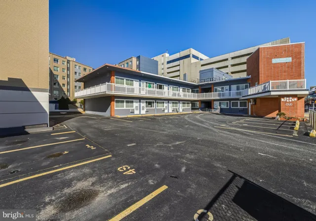 a view of a building with many windows