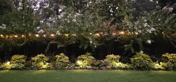 a outdoor space with furniture