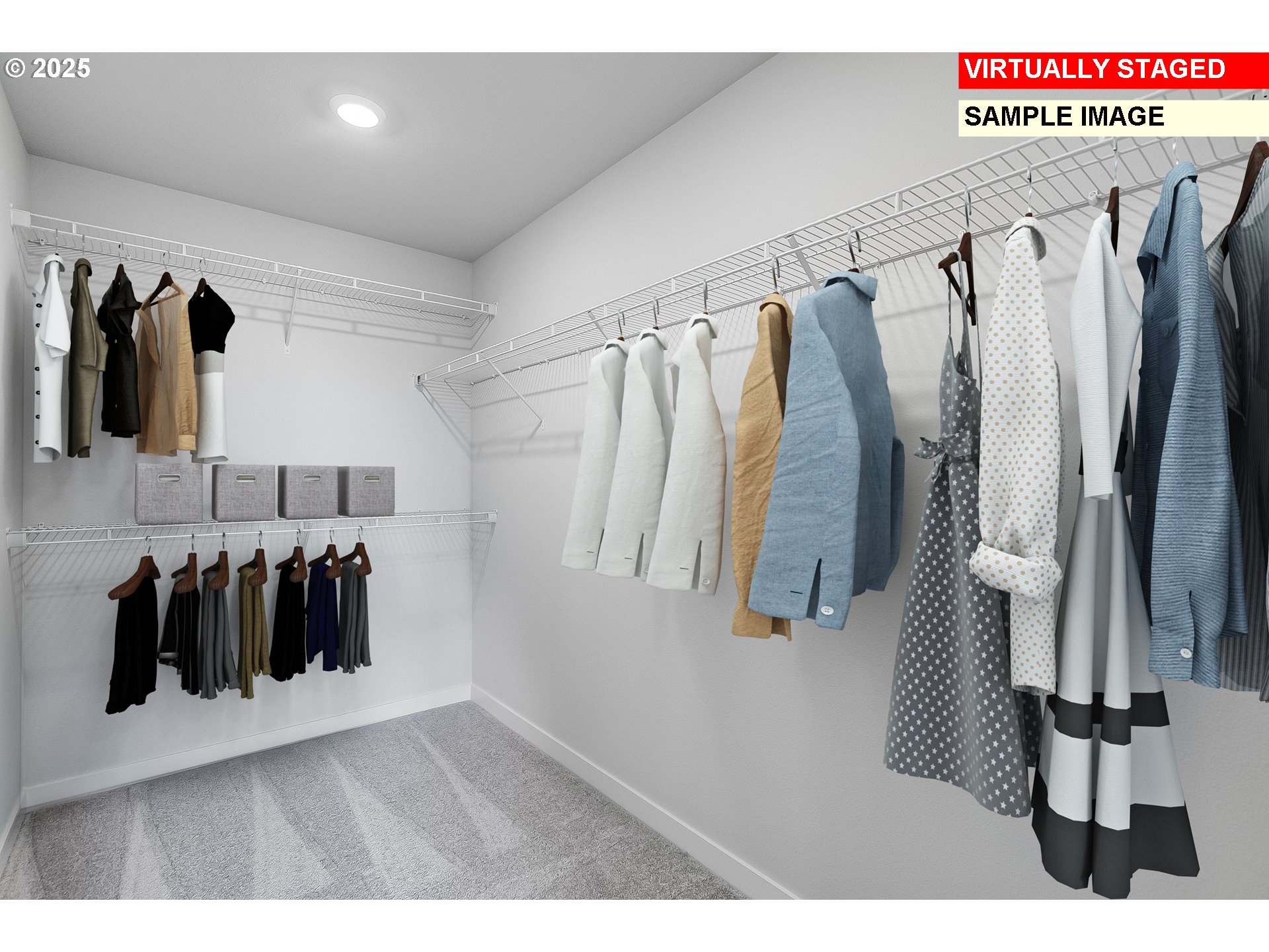 4074 Southwest McKinley Street Gresham, OR 97080 - Photo 13 of 25 a view of walk in closet with clothes and shoes