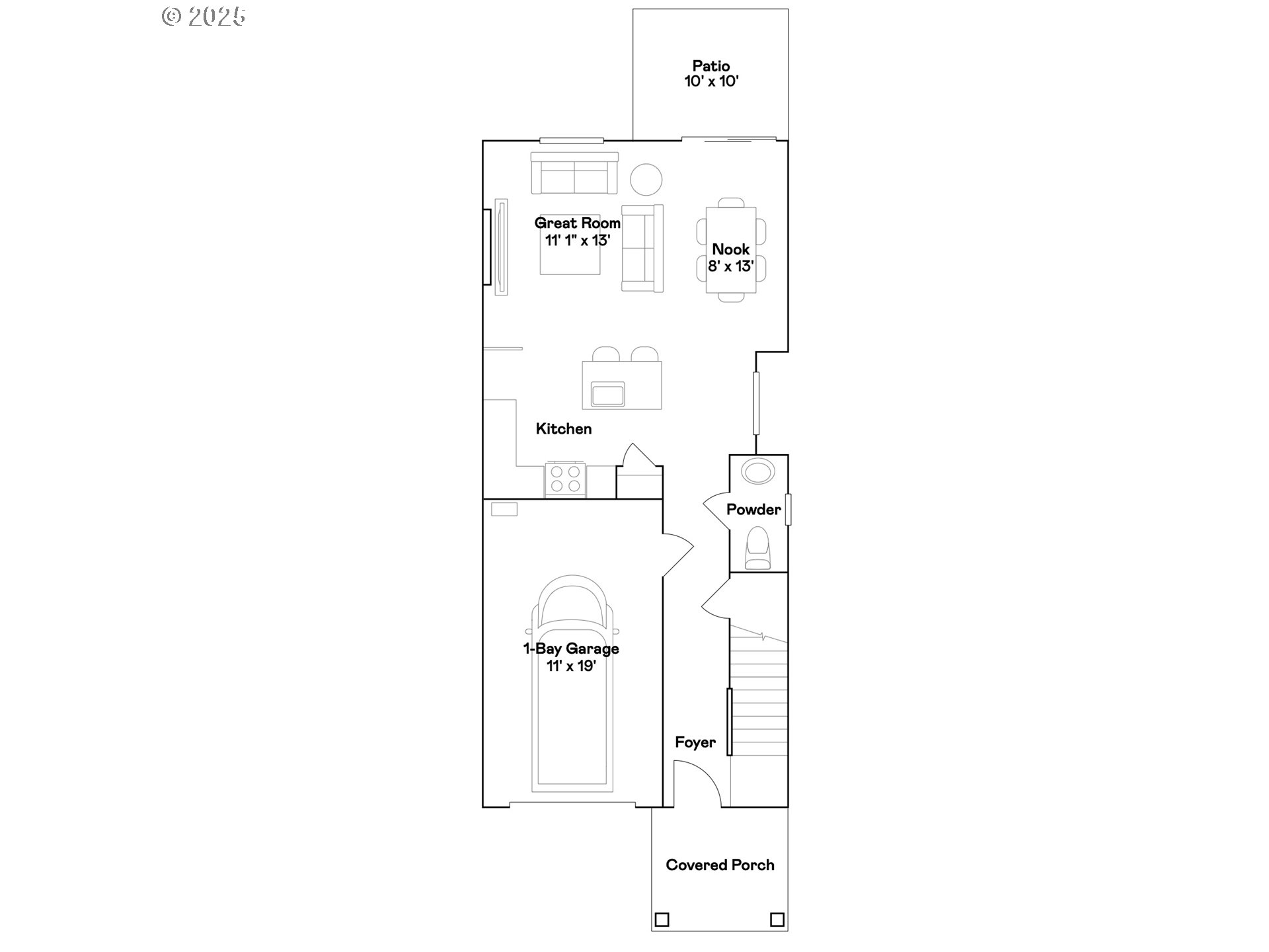 4074 Southwest McKinley Street Gresham, OR 97080 - Photo 15 of 25 a picture of a bench in front of a wall