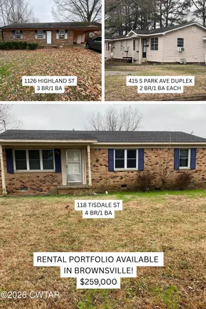$259,000 | 1126 Highland Street, Brownsville, TN 38012