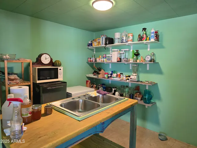 a room with storage and utility