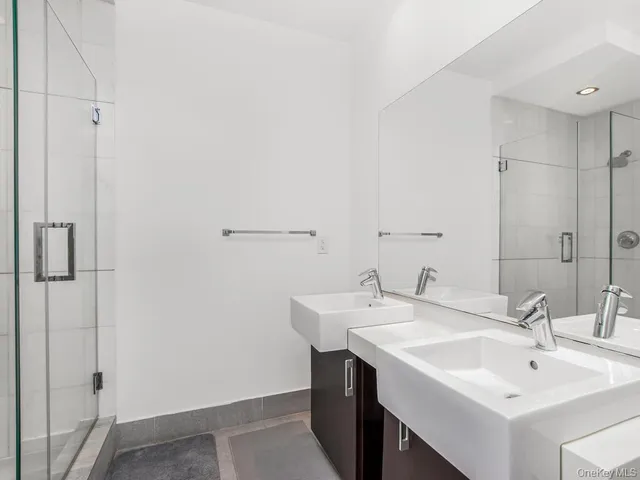 a view of a glass door