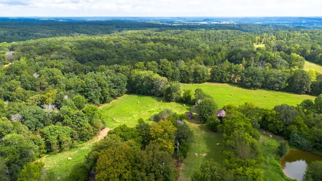 a fire hydrant in the middle of a field