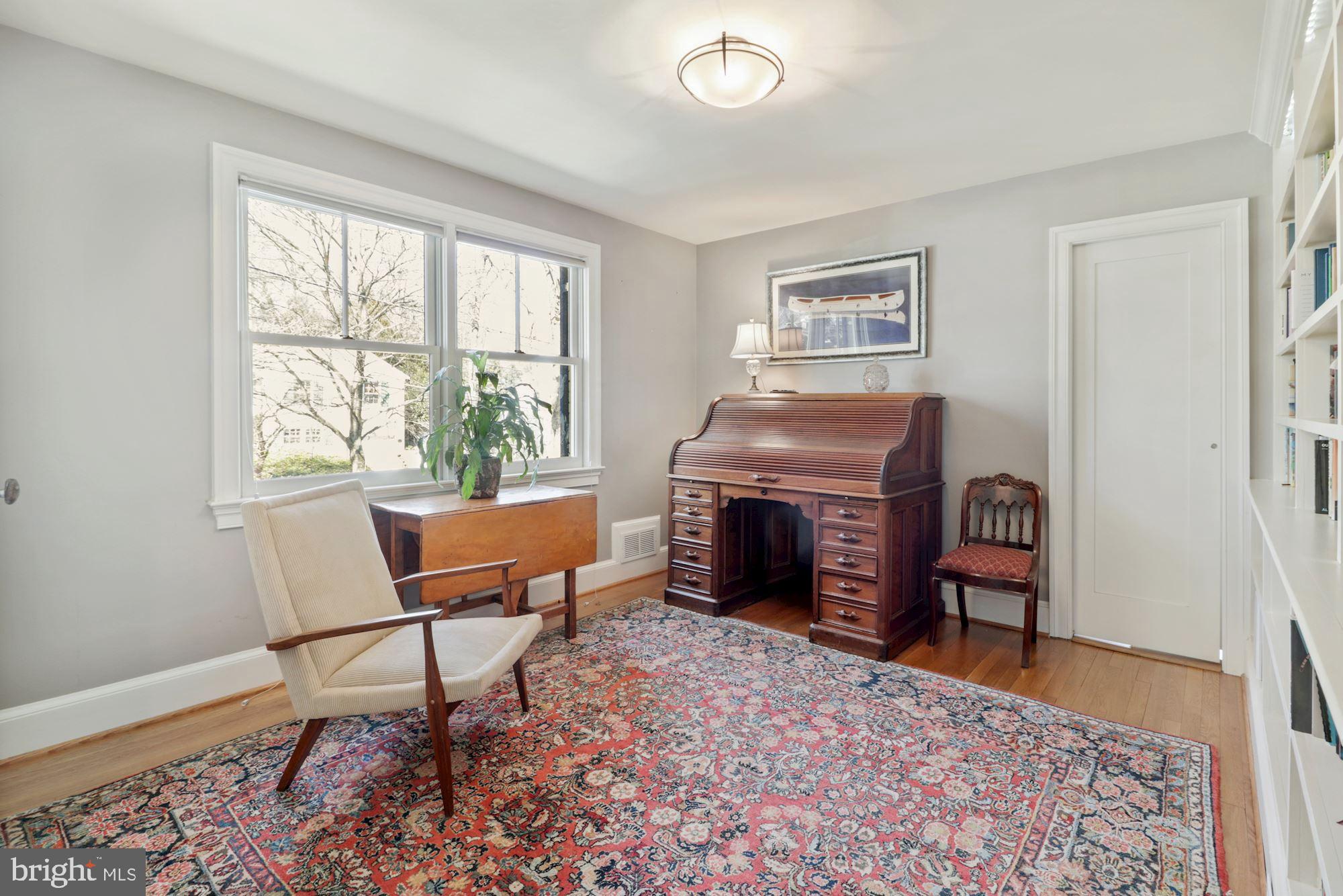 7201 Lenhart Drive Chevy Chase, MD 20815 - Photo 13 of 47 Bedroom #4 w/ pocket door leading to...