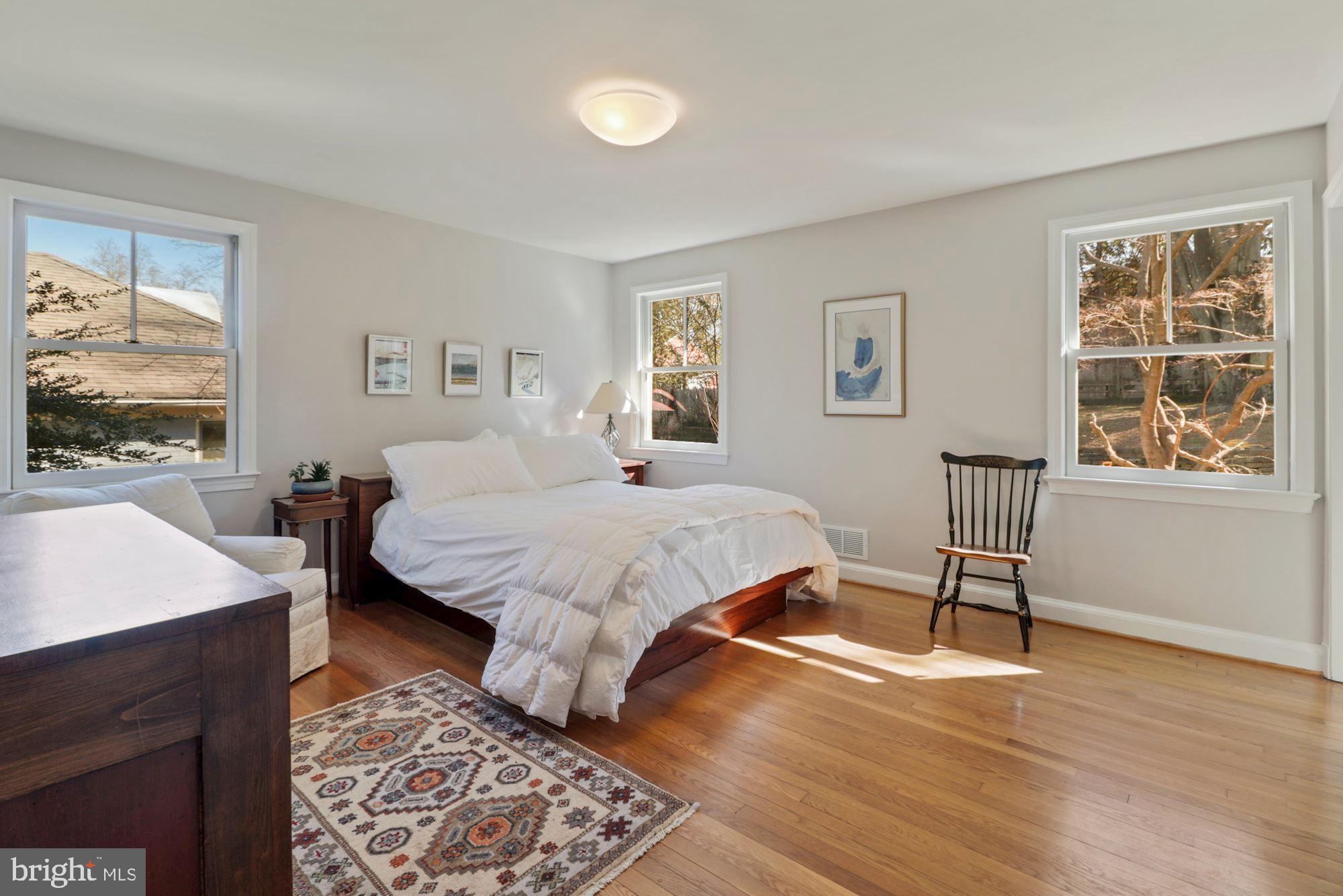 7201 Lenhart Drive Chevy Chase, MD 20815 - Photo 17 of 47 Bedroom #2 overlooking back and side yards