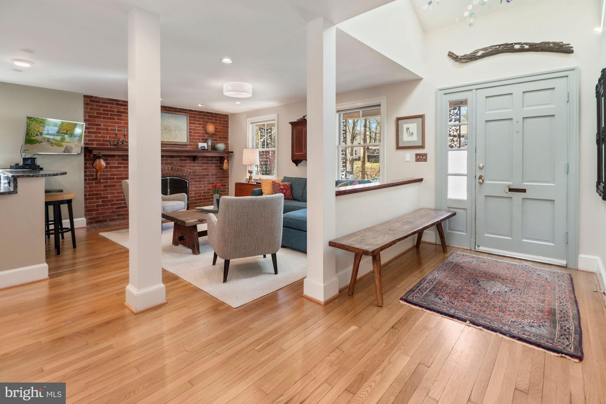 7201 Lenhart Drive Chevy Chase, MD 20815 - Photo 3 of 47 Handsome entry foyer with skylight and coat closet