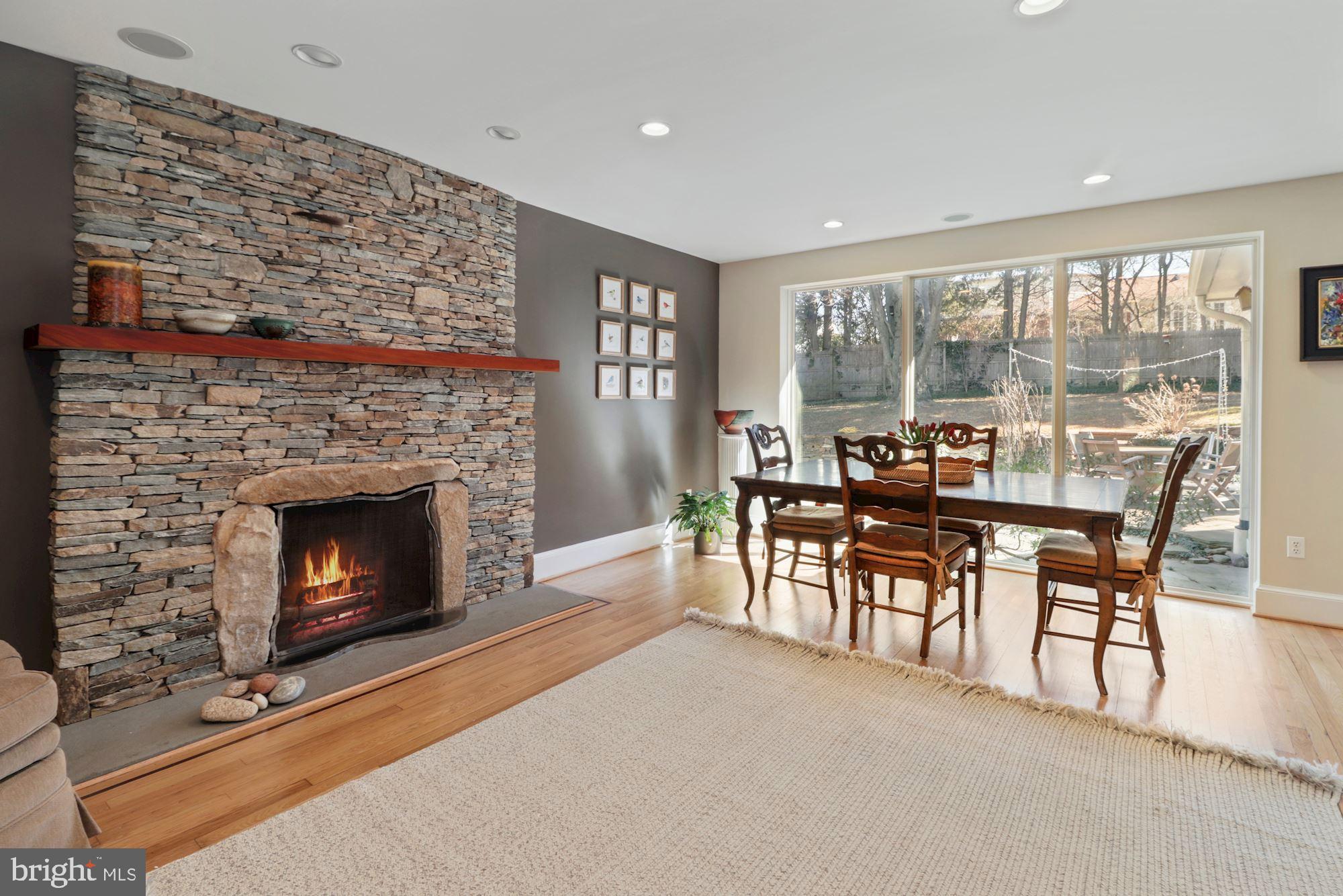 7201 Lenhart Drive Chevy Chase, MD 20815 - Photo 4 of 47 1 of 2 main level wood-burning fireplaces!