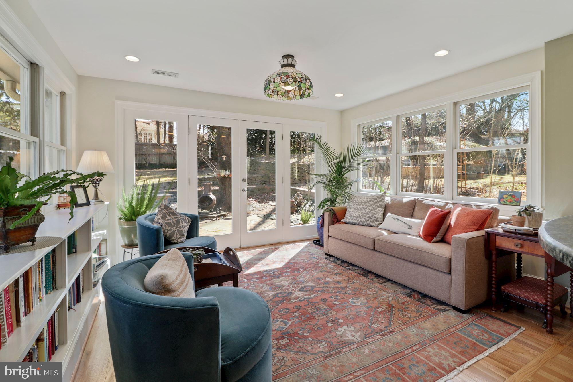 7201 Lenhart Drive Chevy Chase, MD 20815 - Photo 5 of 47 Garden room with 3 exposures and access to yard