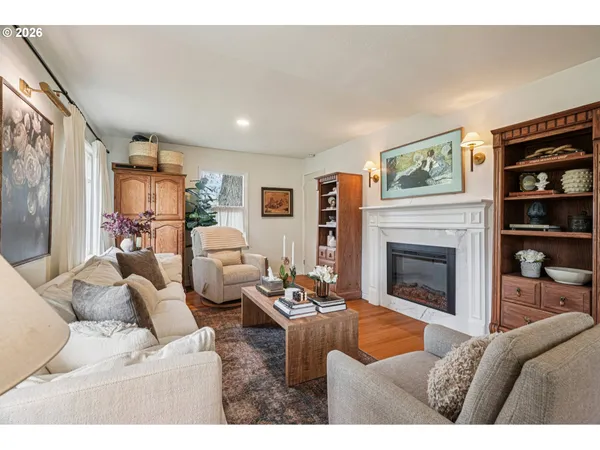a living room with furniture or fireplace and a flat screen tv