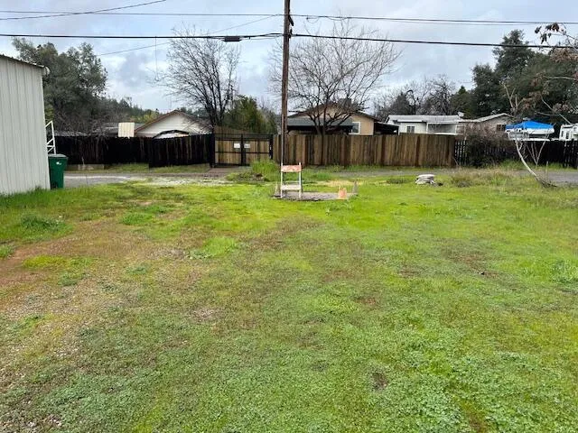 a view of a swimming pool with a park