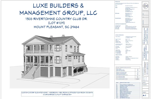 $2,490,000 | 1508 Rivertowne Country Club Drive, Mount Pleasant, SC 29466