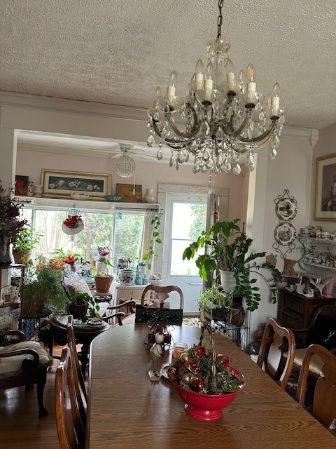 2665 East Sherrill Road Minooka, IL 60447 - Photo 13 of 23 a view of a dining room with furniture a chandelier and large window