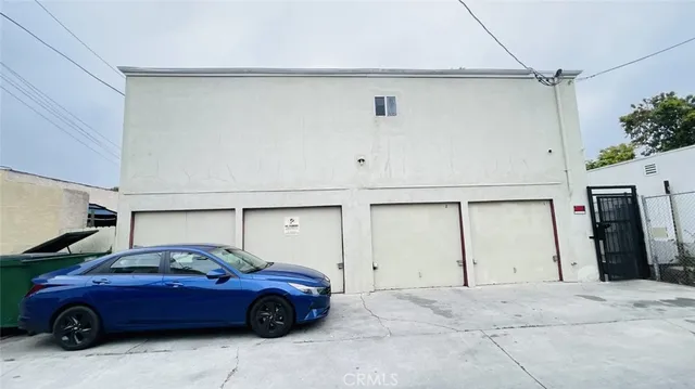 a car parked in garage