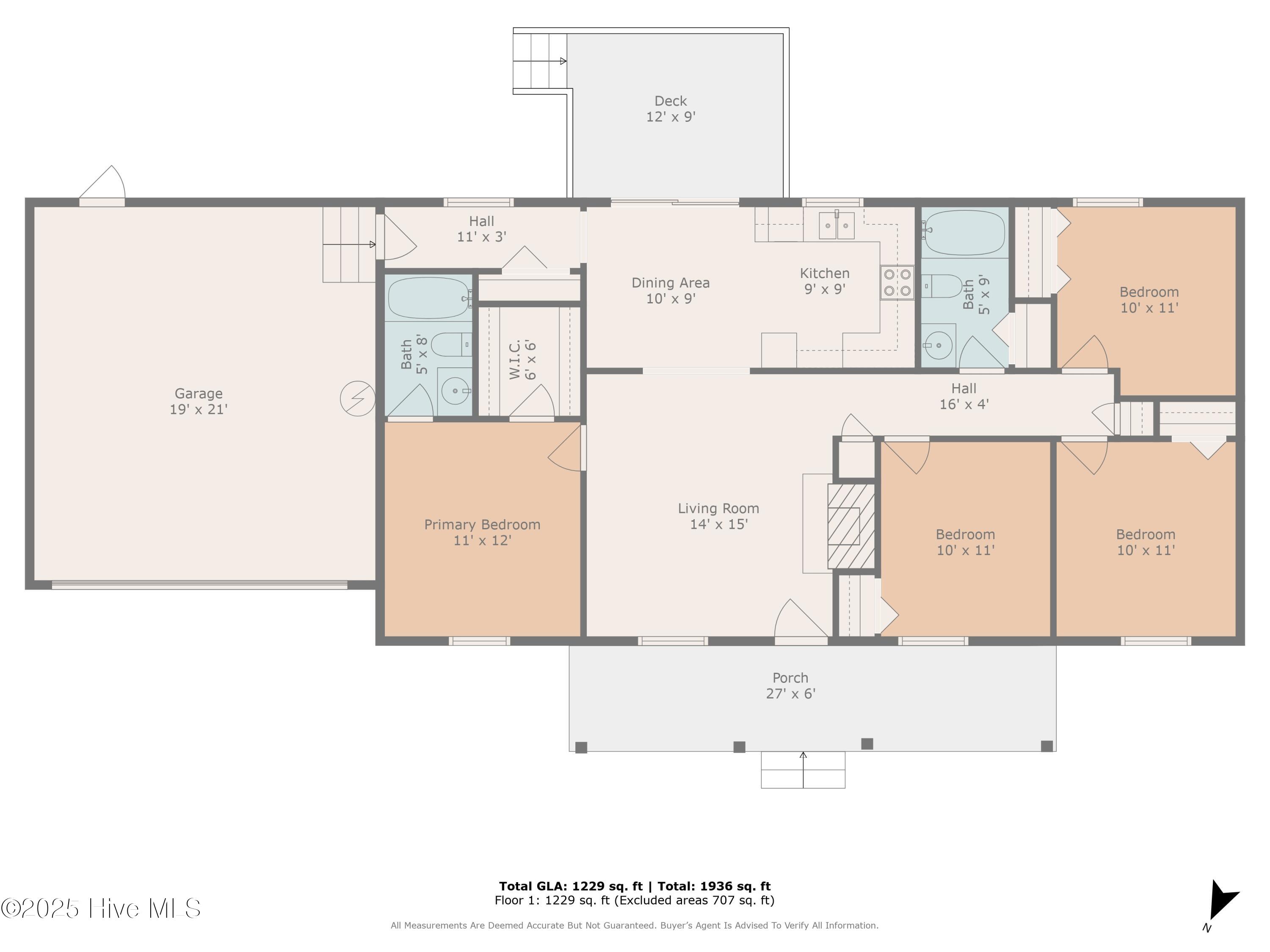 112 Avon Drive Hubert, NC 28539 - Photo 31 of 31 Room Measurements