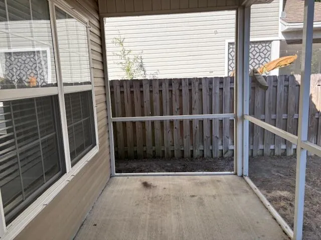 a view of an empty room