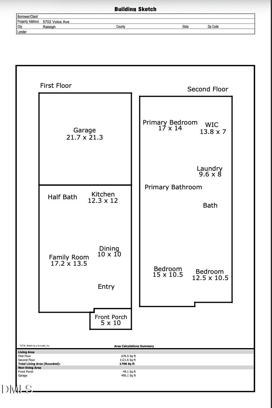 5702 Volos Avenue Raleigh, NC 27603 - Photo 34 of 34 Floorplan