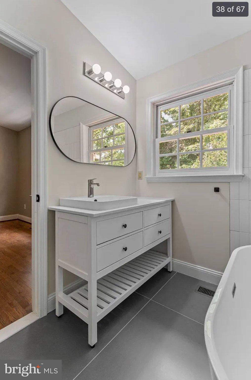 3906 Valley Ridge Drive Fairfax, VA 22033 - Photo 39 of 58 Bright and airy modern bathroom retreat.
