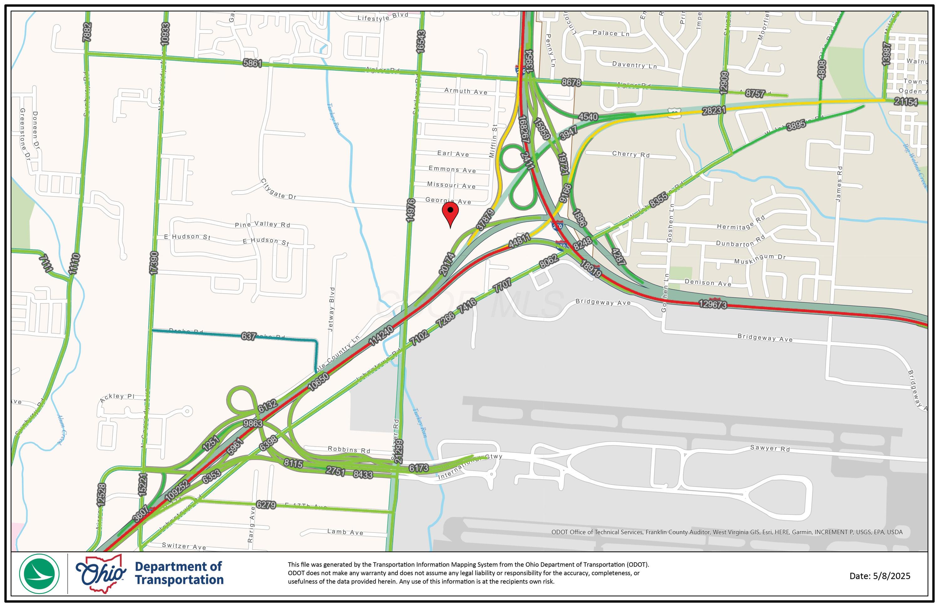 0 Stelzer Road, Unit R17 T1 1/4T4 Columbus, OH 43219 - Photo 6 of 9 Traffic Map