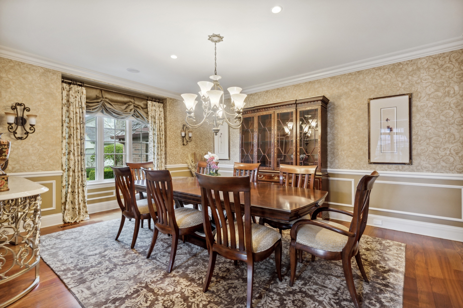 2770 Grace Road Northbrook, IL 60062 - Photo 7 of 51 a view of a dining room with furniture window and wooden floor