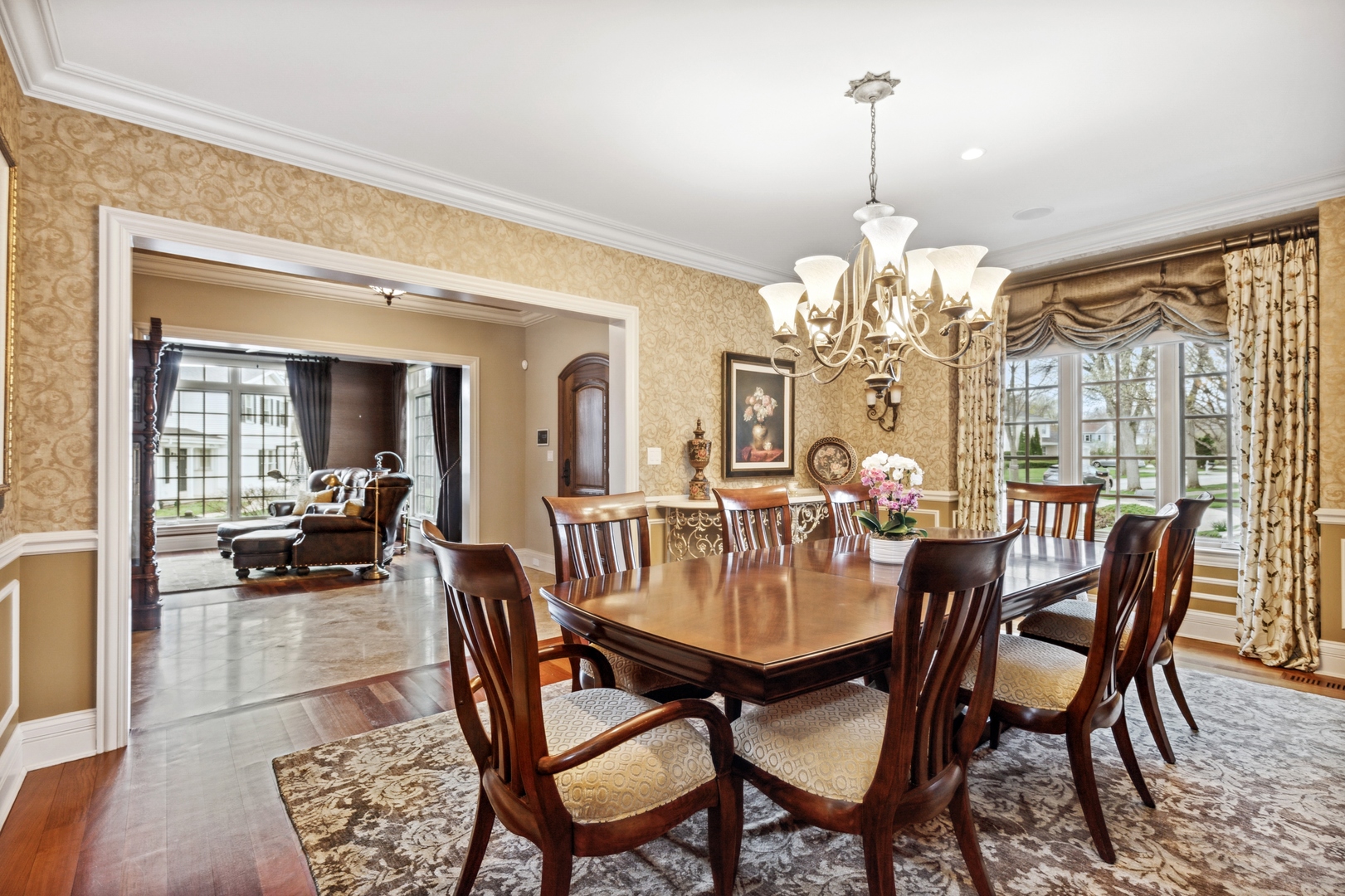 2770 Grace Road Northbrook, IL 60062 - Photo 8 of 51 a view of a dining room with furniture window and wooden floor