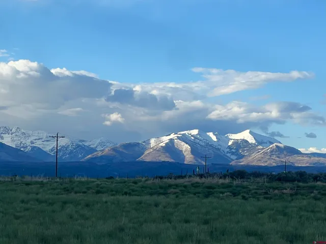 a view of a street with a ocean view