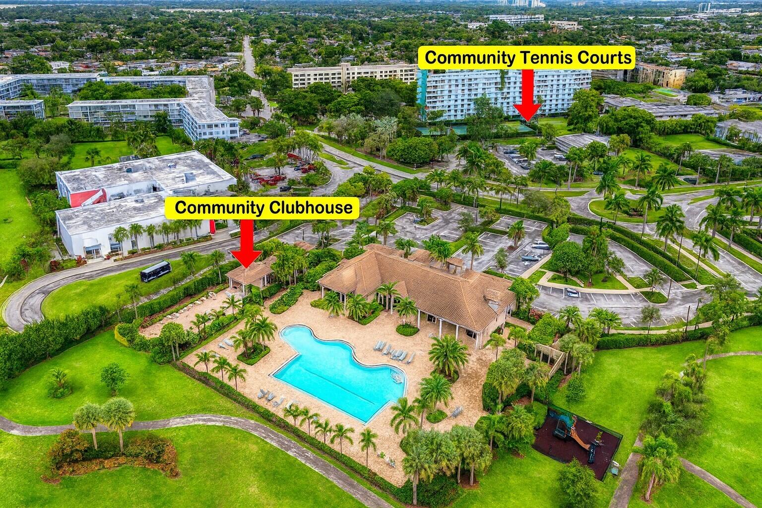 3850 Washington Street, Unit 215 Hollywood, FL 33021 - Photo 28 of 33 pvh community clubhouse and tennis