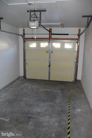 a view of a garage