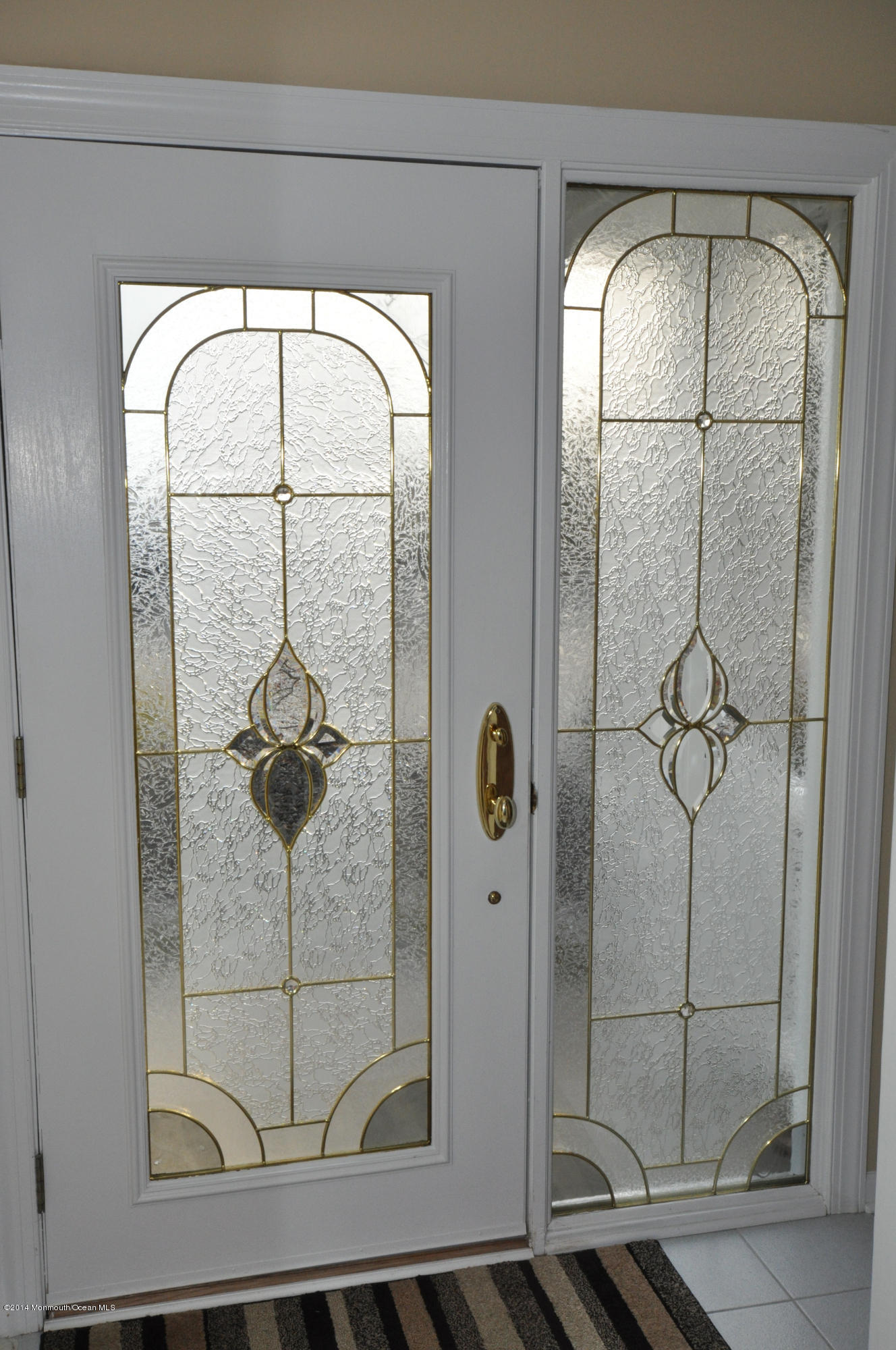 207 Allen Road Bayville, NJ 08721 - Photo 10 of 29 a bathroom with a glass shower door and mirror