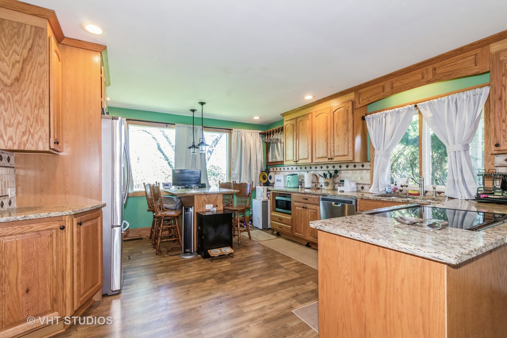 5S606 Davis Road Big Rock, IL 60511 - Photo 5 of 21 a kitchen with stainless steel appliances granite countertop sink stove top oven and cabinets