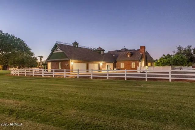 a view of an entryway with brick walls