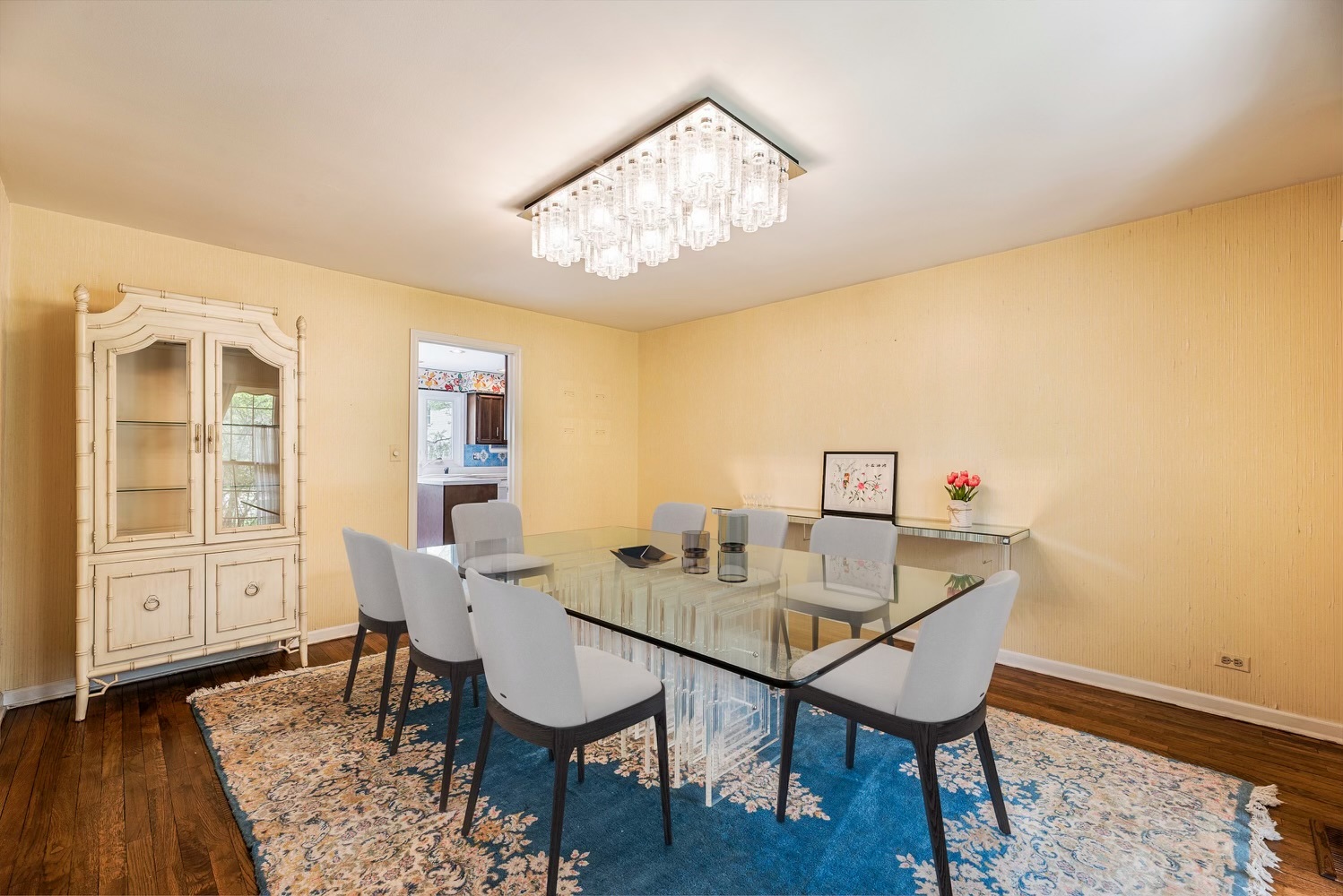 3210 Old Mill Road Northbrook, IL 60062 - Photo 22 of 41 a view of a dining room with furniture and wooden floor