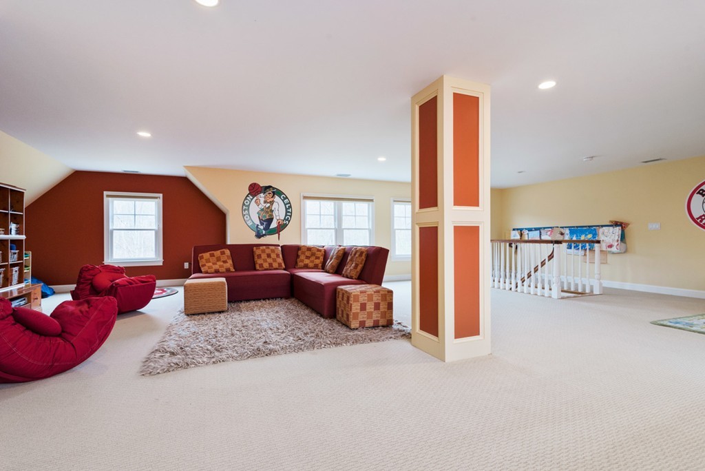 2 Stonegate Lane Dover, MA 02030 - Photo 23 of 28 a living room with furniture and a flat screen tv