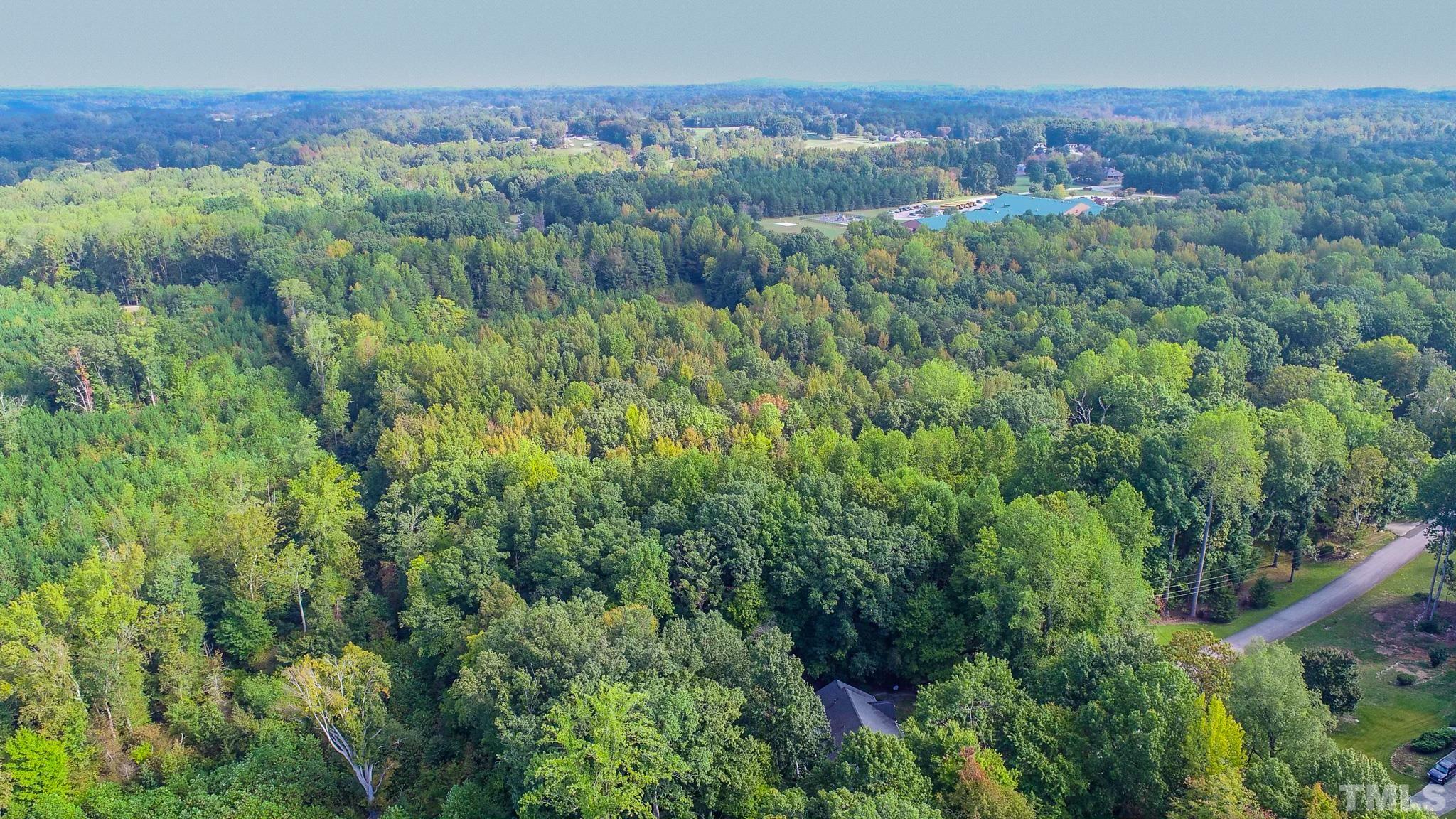 415 North Ridge Circle Roxboro, NC 27574 - Photo 35 of 59 a view of a lush green forest with trees and some houses