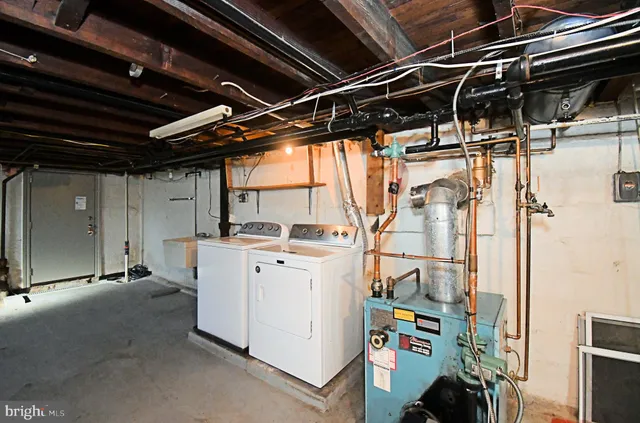 a view of storage and utility room