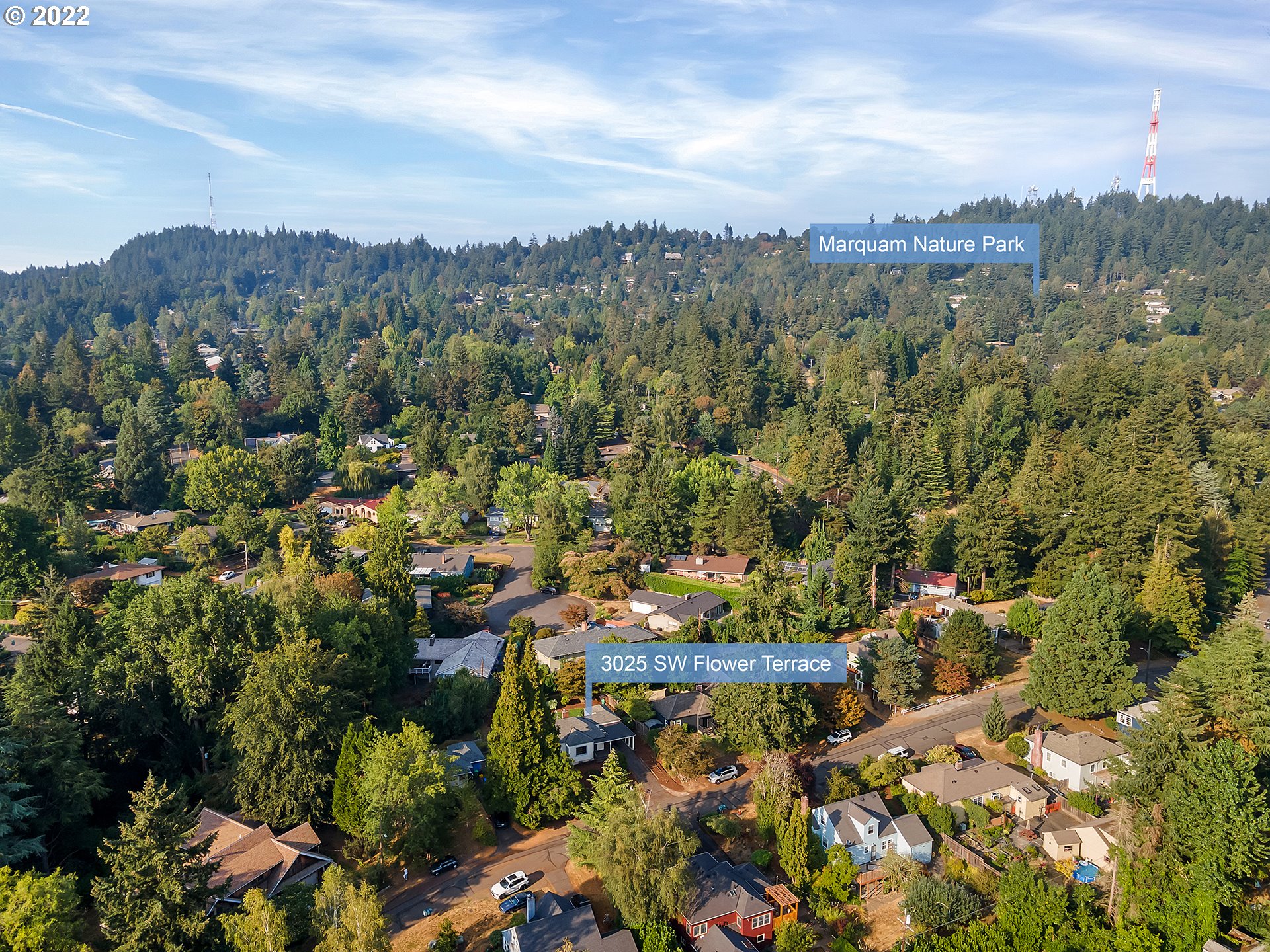 3025 Southwest Flower Terrace Portland, OR 97239 - Photo 30 of 31 Drone View/UAV
