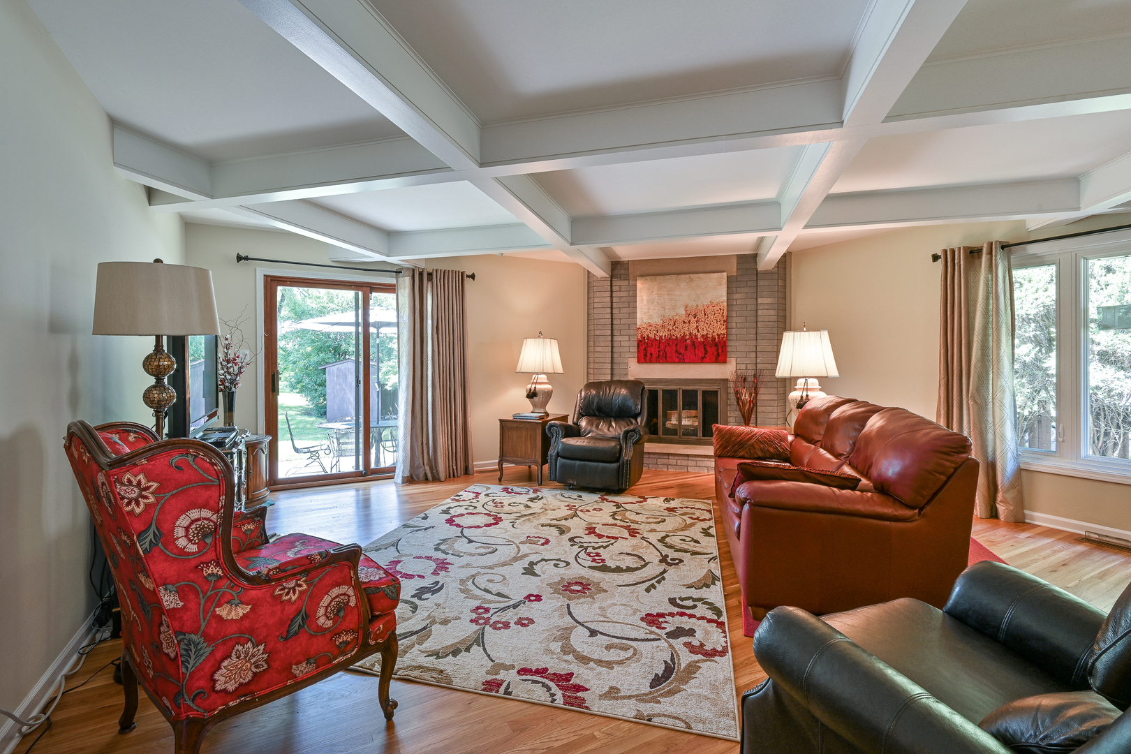 2S050 Taylor Road Glen Ellyn, IL 60137 - Photo 7 of 24 a living room with furniture fireplace and a large window