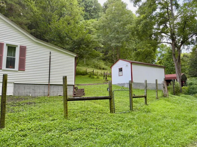 a view of an outdoor space and a yard