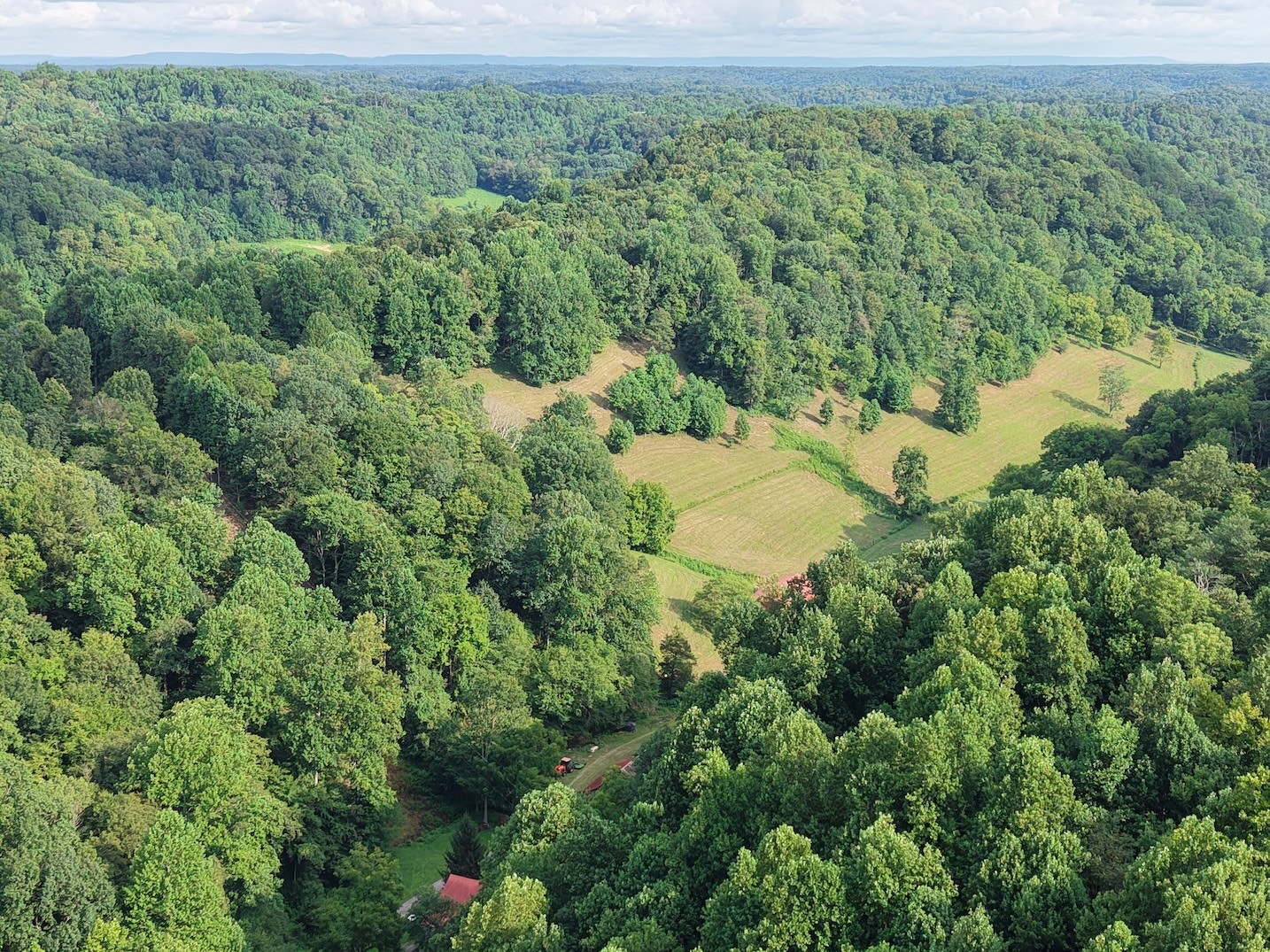 546 Womack Hollow Road Liberty, TN 37095 - Photo 9 of 43 an aerial view of residential house with outdoor space and trees all around
