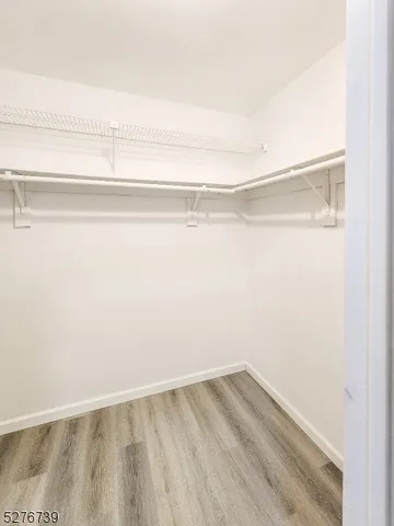 a view of small space with racks on the wall