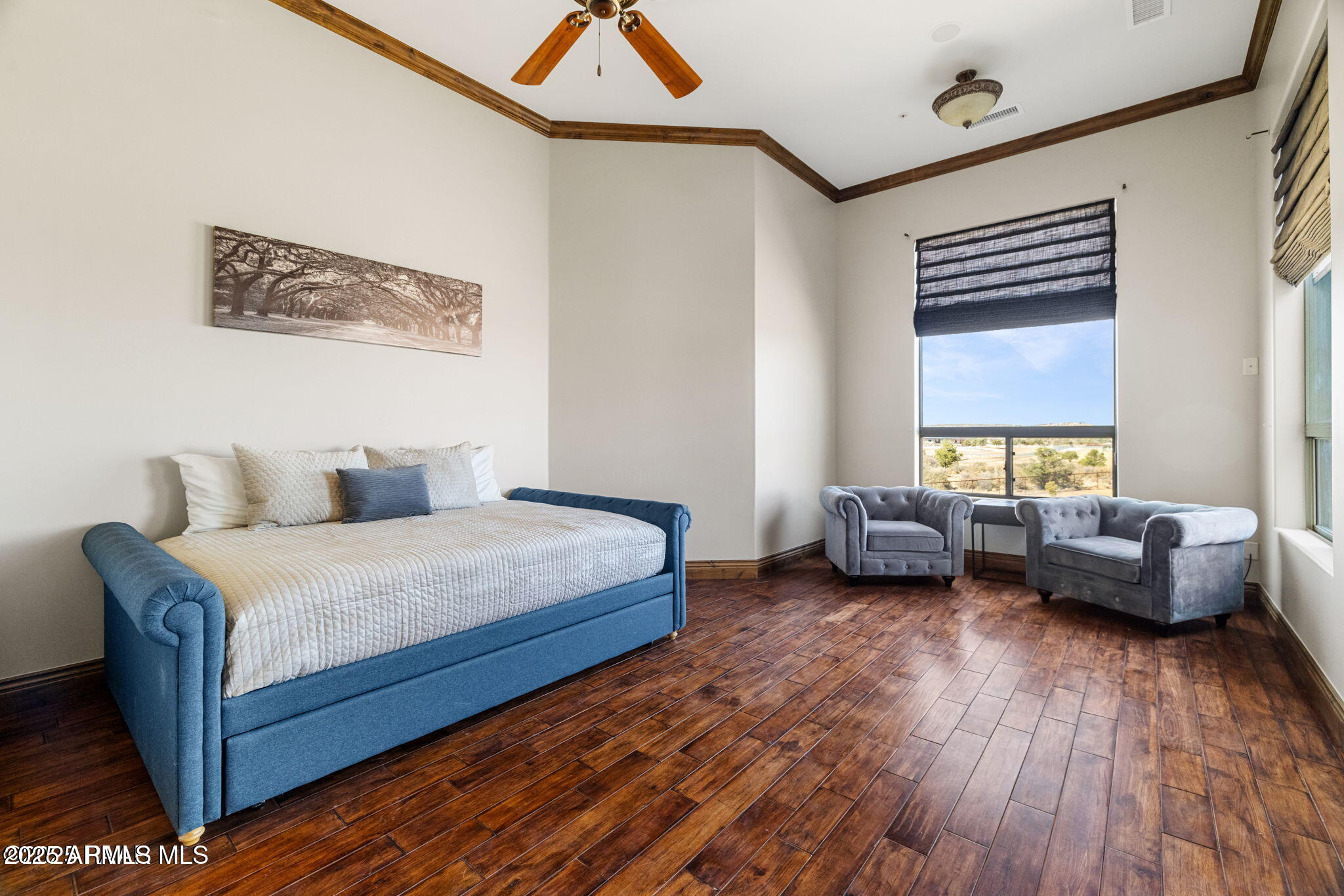 4140 Chuckwalla Road Prescott, AZ 86305 - Photo 60 of 77 a bedroom with bed couch and window