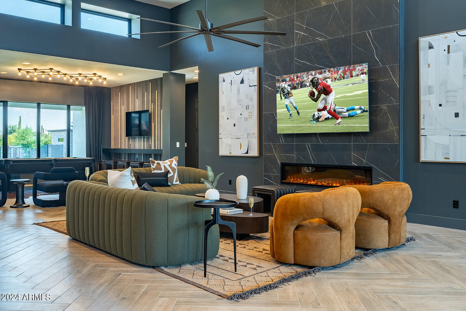 13696 North 88th Place Scottsdale, AZ 85260 - Photo 5 of 60 a living room with furniture and a flat screen tv