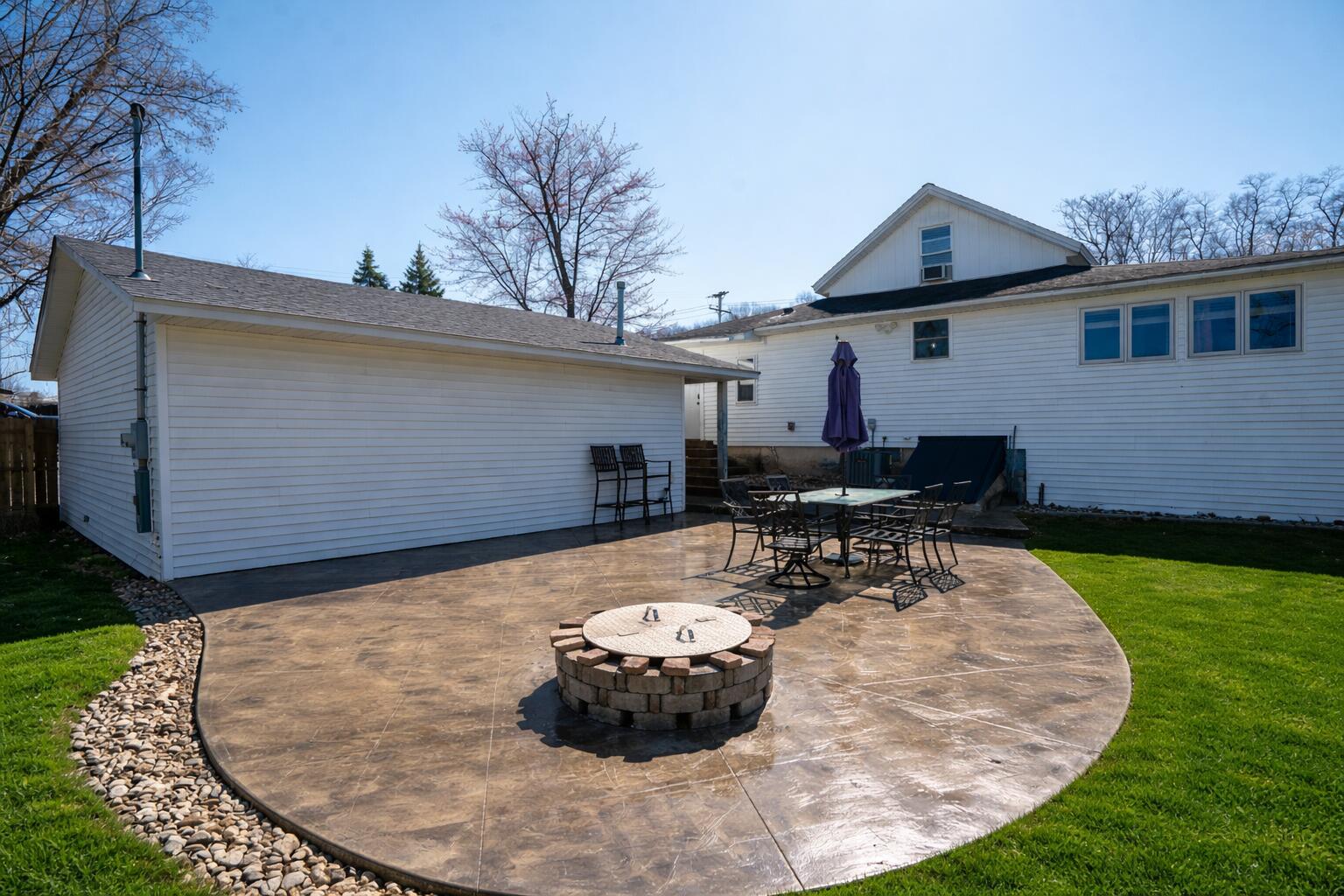 24340 Front Street Mattawan, MI 49071 - Photo 25 of 32 Newly landscaped patio and fire pit